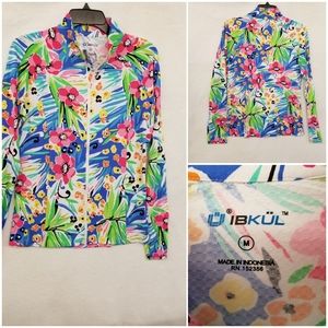 Women's IBKUL Jacket  Long Sleeve Full Zip, Med